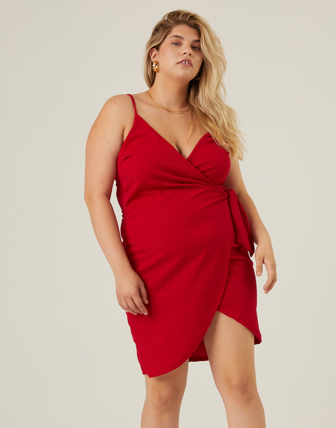 Plus Size Wrap Around Dress