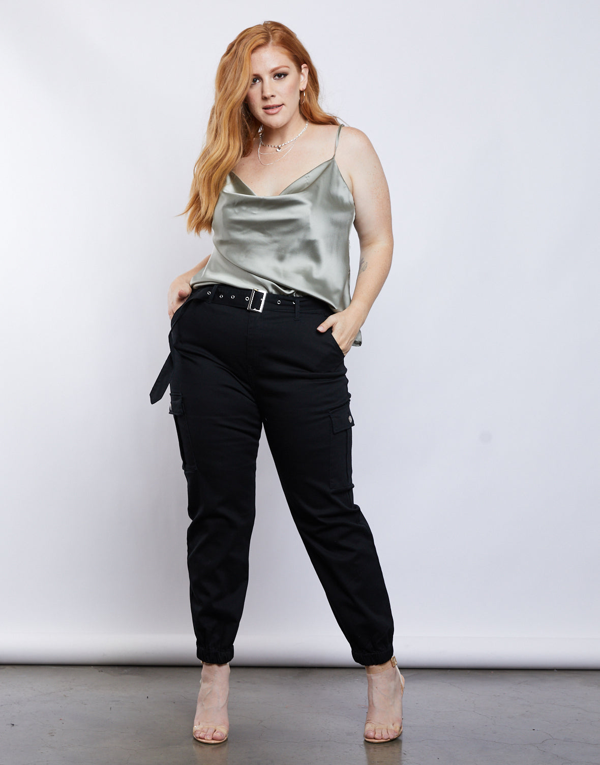 Plus Size Stretchy Cargo Pants – 2020AVE