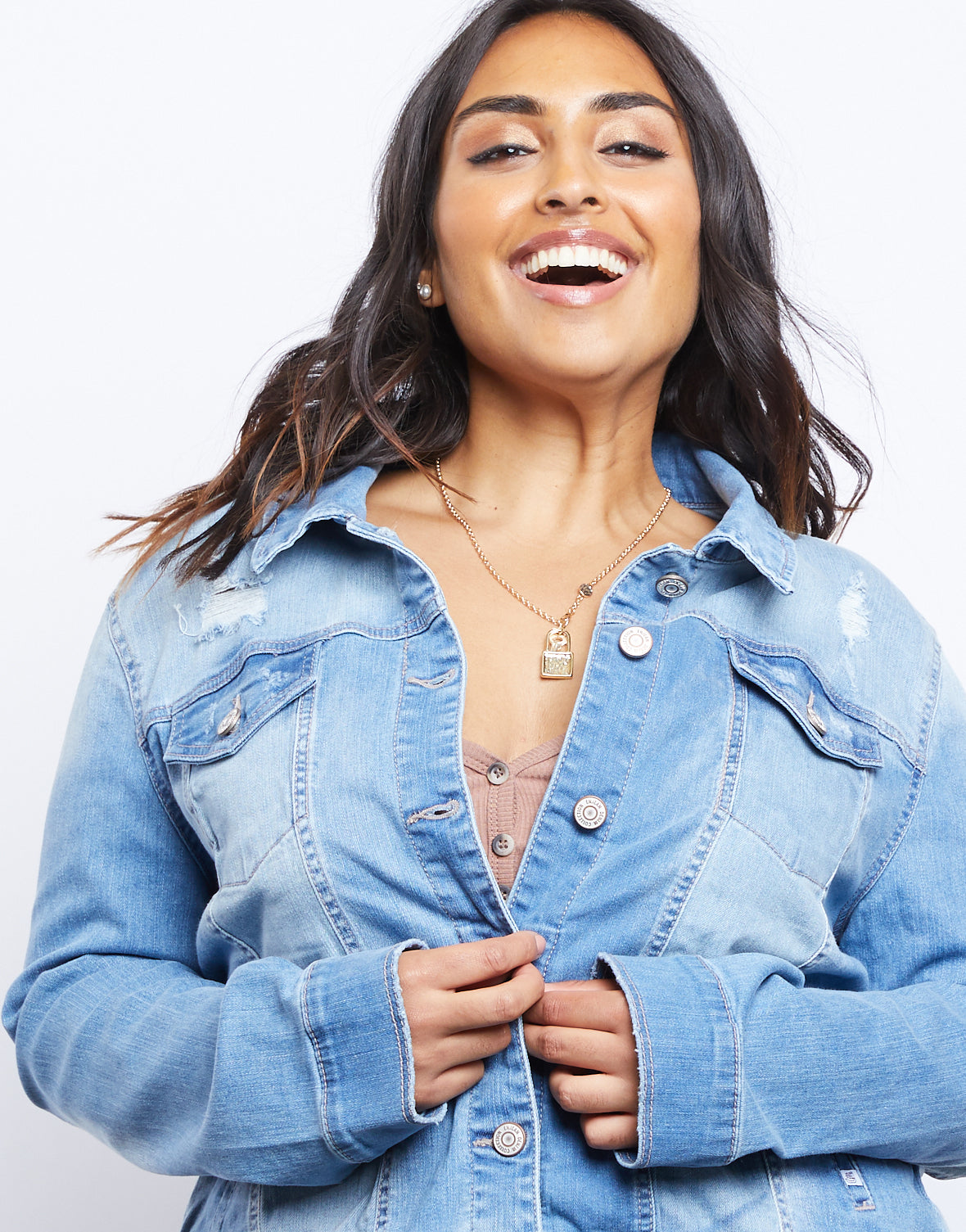 Plus size cheap denim shrug