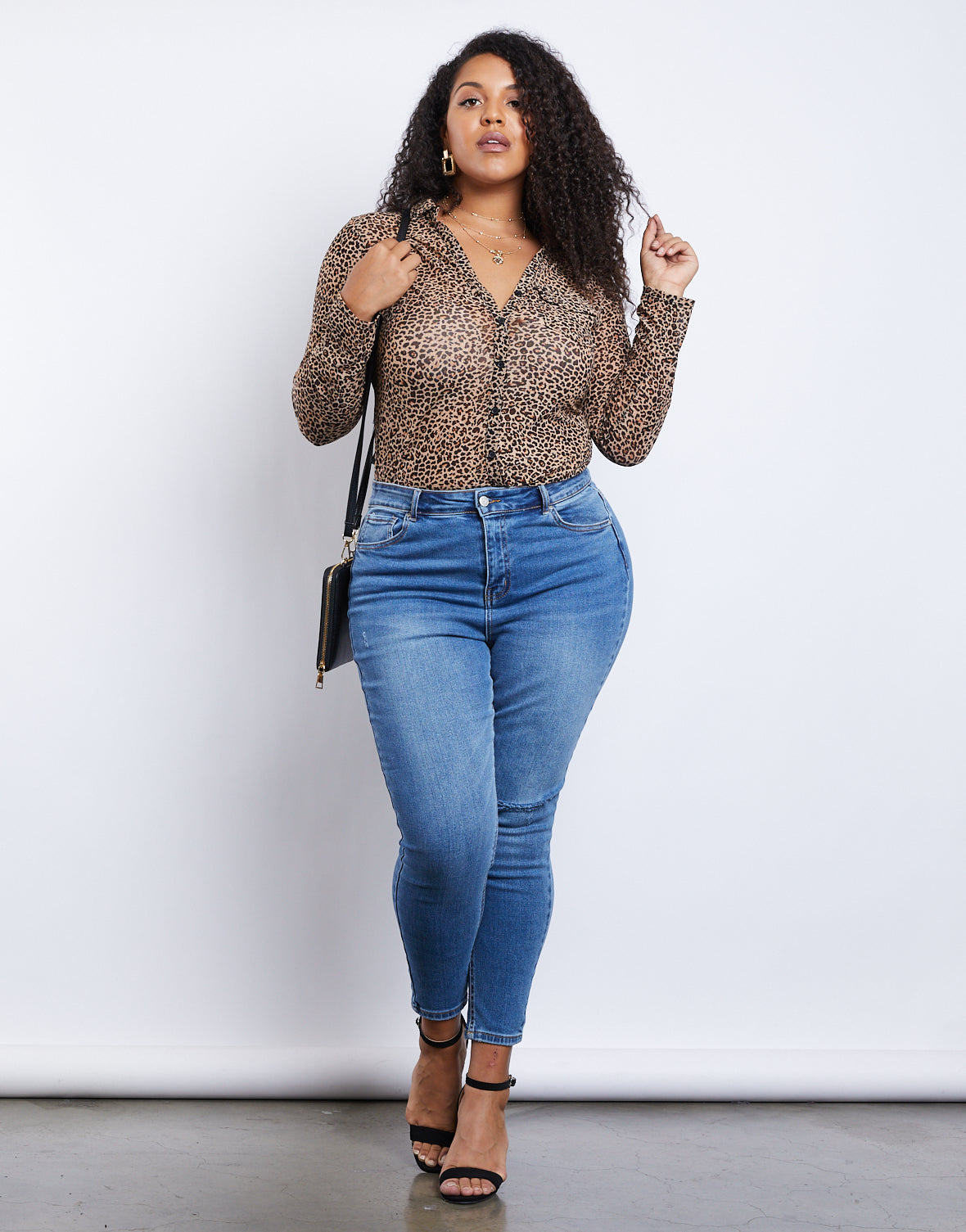 Plus Size High Waisted Skinny Jeans – 2020AVE