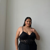 Plus Size Alexandria Lace Bralette Black