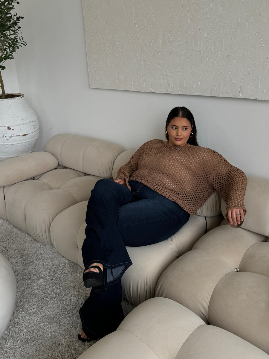 Plus Size Crochet Knit Top Plus Size Tops -2020AVE