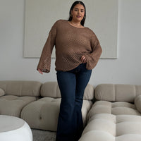 Plus Size Crochet Knit Top Plus Size Tops -2020AVE