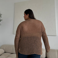 Plus Size Crochet Knit Top Plus Size Tops -2020AVE