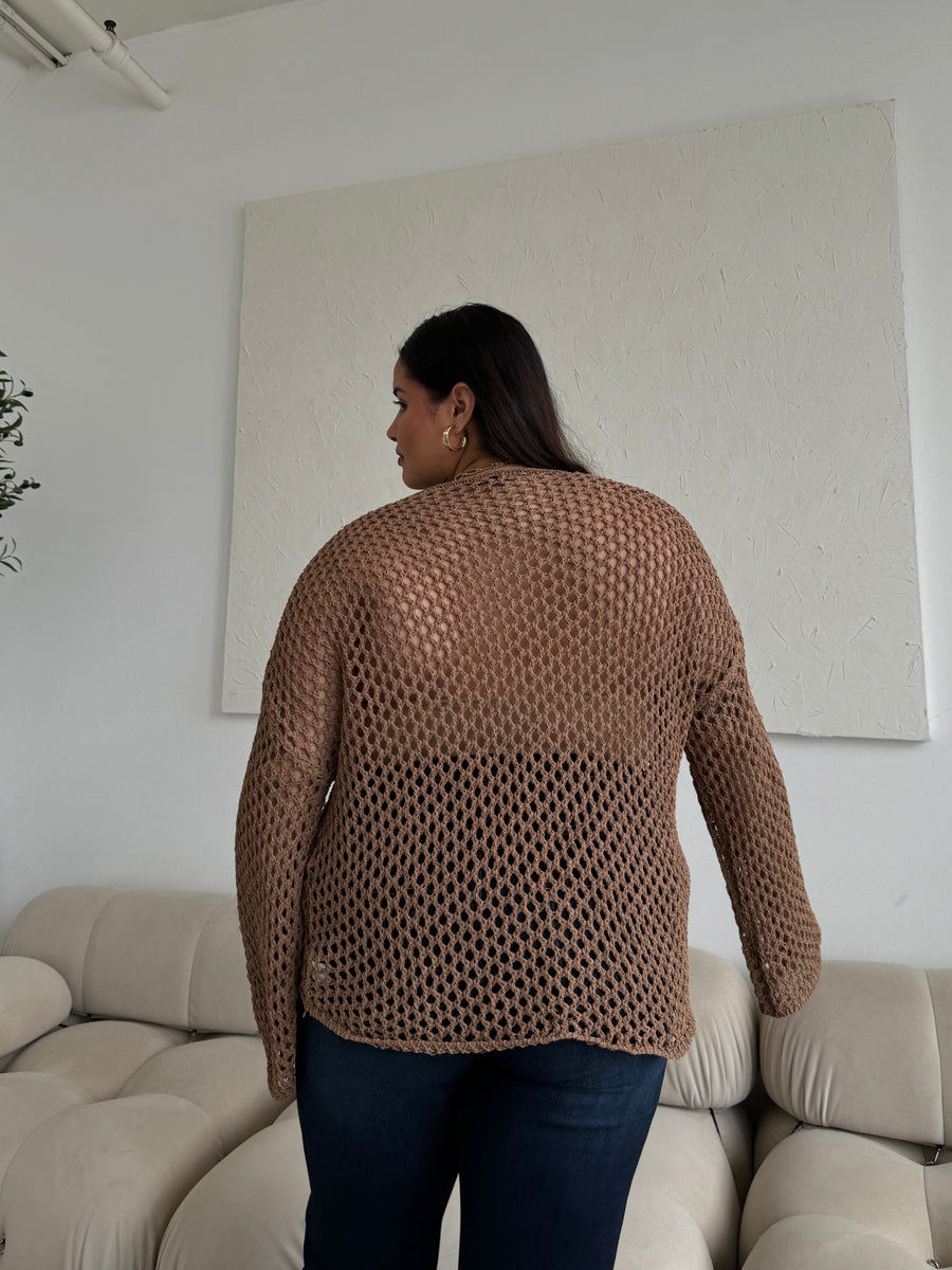 Plus Size Crochet Knit Top Plus Size Tops -2020AVE