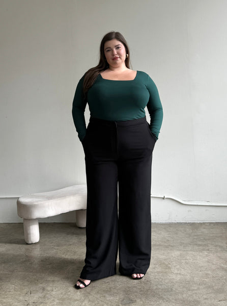 Buy U R YOU Plus Size Solid Straight Fit Polyester Women's Formal Wear Pant  | Shoppers Stop