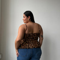 Plus Size Leopard Lace Cami