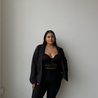 Plus Size Sleek Blazer Black