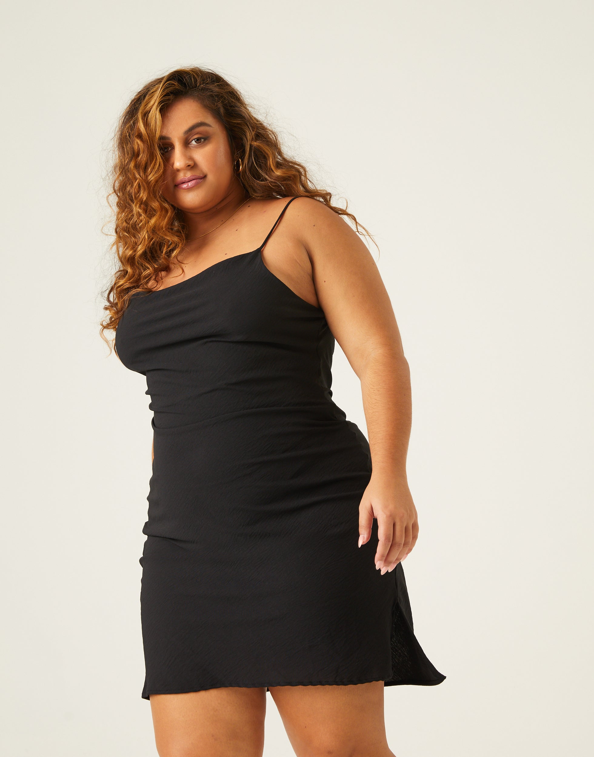 Plus Size Bias Cut Slip Dress – 2020AVE