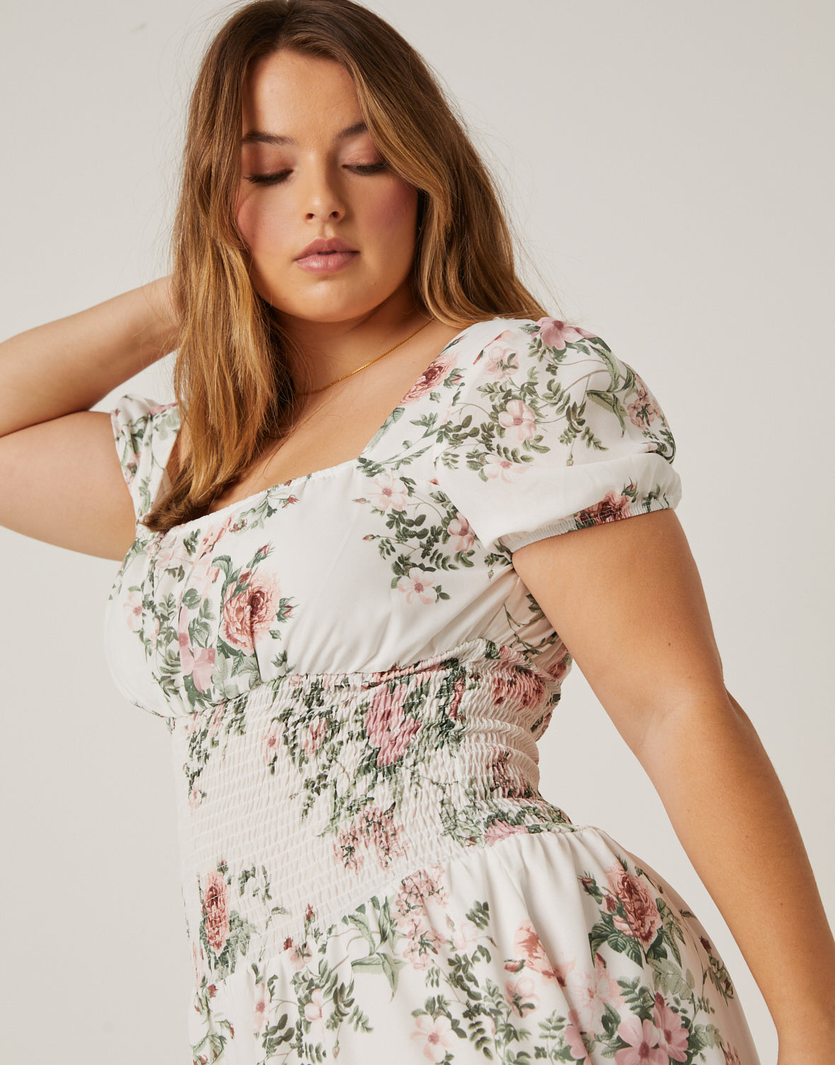 Plus Size Floral Baby Doll Dress – 2020AVE