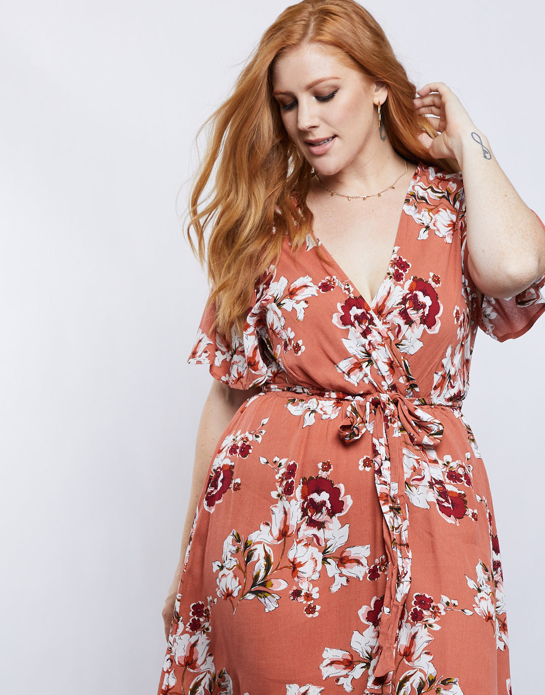 Curve Lille Sundress Plus Size Dresses Terracotta 1XL -2020AVE