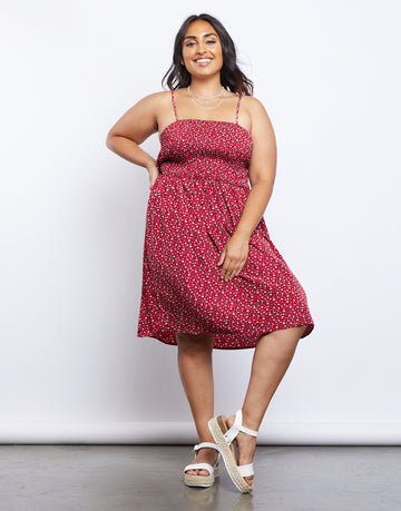 Curve Lumina Smocked Dress Plus Size Dresses -2020AVE